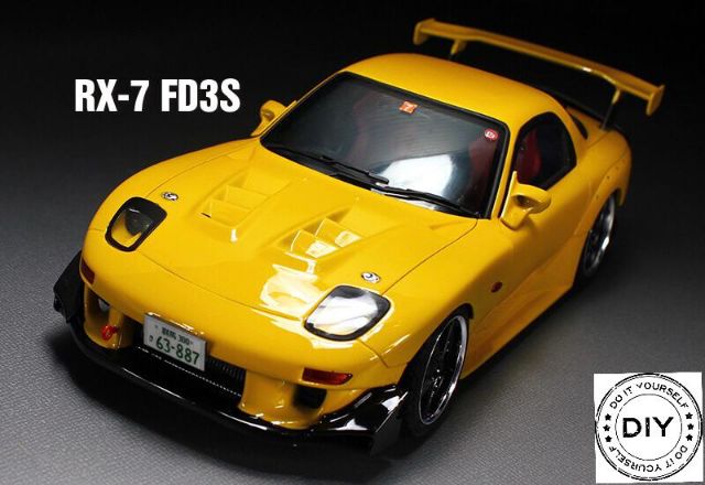 Aoshima 1 24 Mazda Fd3s Rx 7 Initial D Takahashi Keisuke Project D