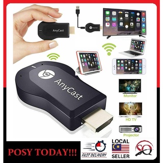 ♕LOCAL STOCK♕ Anycast M9 Plus Wifi Display Receiver M4 M2 Plus Casting Function PC Projector Miracast HDMI TV Stick