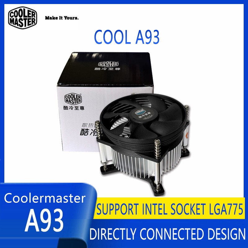 Cooler Master A93 MINI CPU Cooler Radiator 95mm Quiet Fan For intel LGA775 Socket dedicated