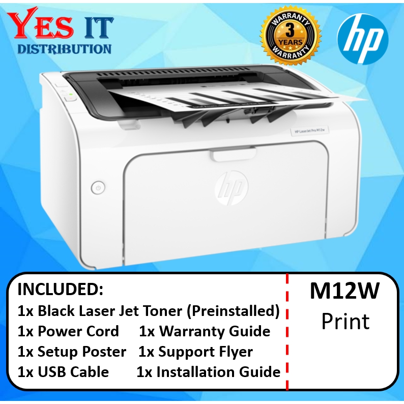 Hp M12w Mono Laserjet Pro Printer T0l46a Shopee Malaysia