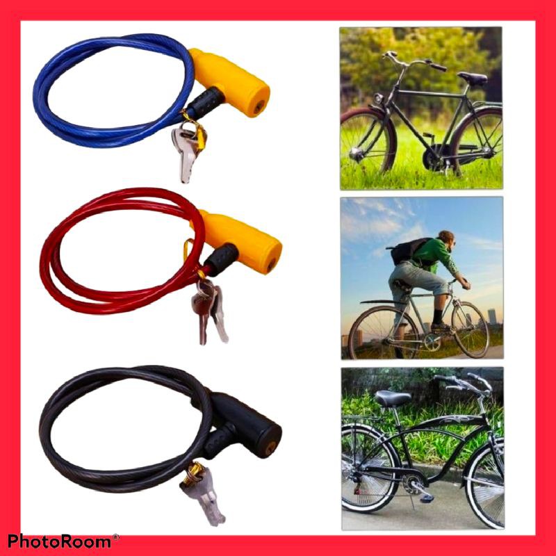 Bicycle Lock / Motorcycle AntiTheft Cable Safety Cycling Security Lock