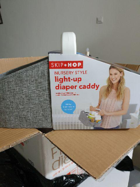 skip hop light up nappy caddy