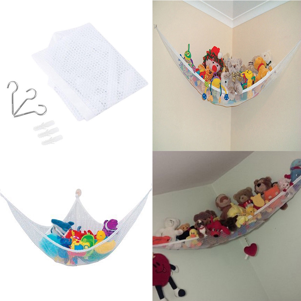 Kids Towels Net Organize Large Teddy Mesh Stuffed Animals Toy Hammock Childs Organizer Nursery Baby 25lbs Storage Soft