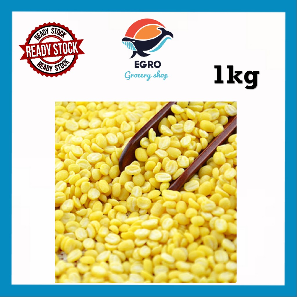 Split Mung Bean/Split Mung Dhal/Kacang Hijau Kopek 1KG Shopee Malaysia