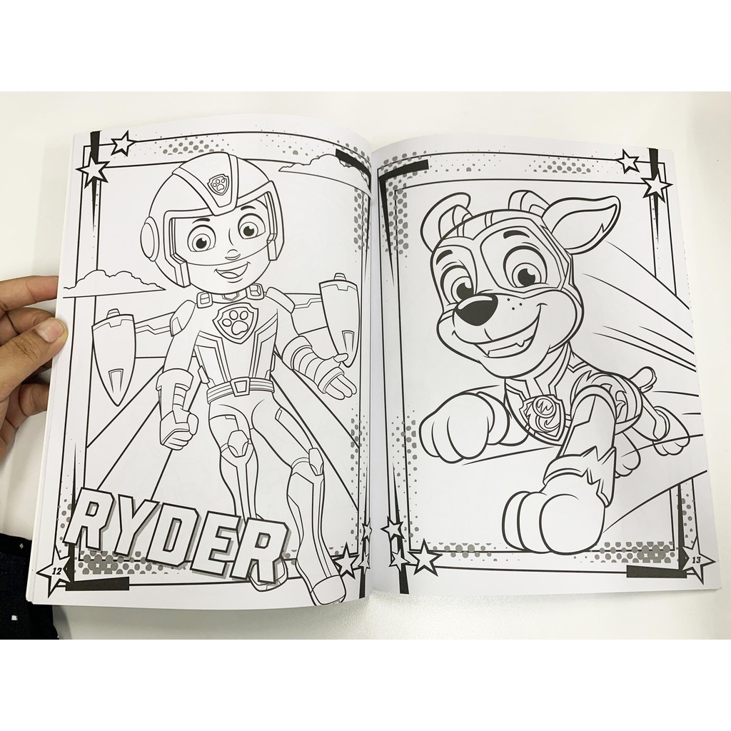 Paw Patrol Mighty Pups Deluxe Colouring Book For Children With Activities Mazes 48 Pages Shopee Malaysia