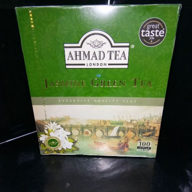 AHMAD TEA JASMINE GREEN TEA 100 TAGGED | Shopee Malaysia