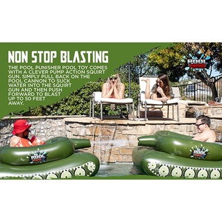 pool punisher inflatable toy with squirt gun