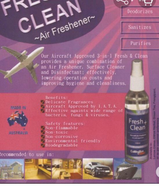 CALLINGTON AIRCRAFT AIR FRESHENER 3 IN 1 FRESH + CLEAN Shopee Malaysia