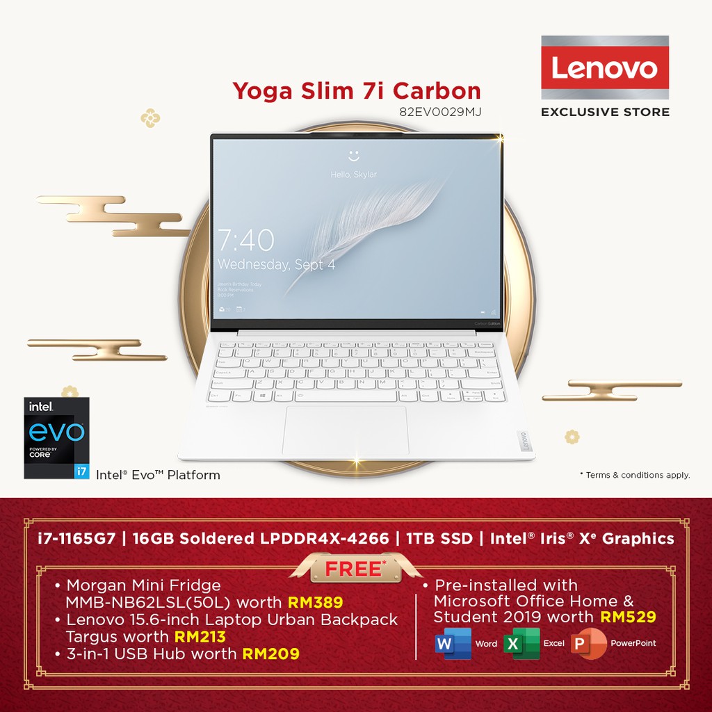 Spesifikasi dan harga lenovo yoga slim 7i carbon di malaysia technave bm