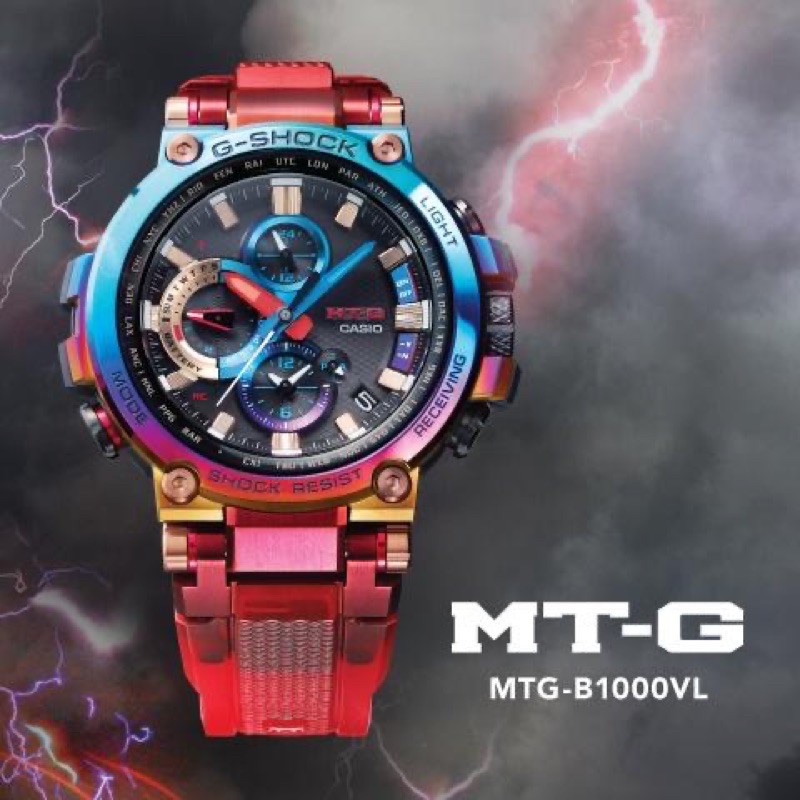 Casio G Shock Volcanic Lighting Series Rainbow Ion Plated Bezel Mtg B1000vl Shopee Malaysia