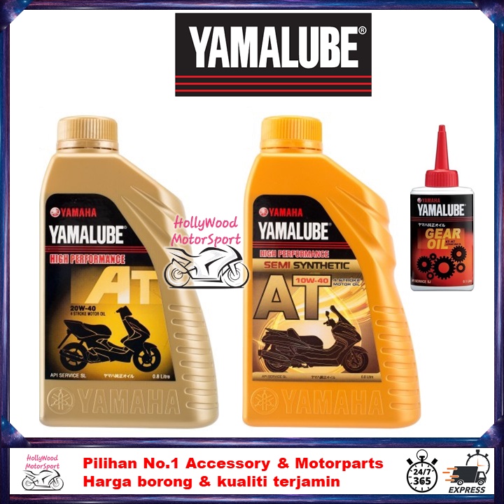 Yamalube 20w40 At Scooter Motorcycle Oil Lubricant Minyak Hitam Scooter 100 Hly Lubricant Semi Fully Gear Oil Motor