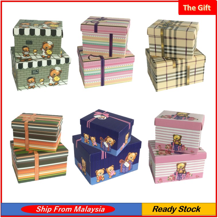 Buy The Gift Gift Box Diy Kotak Hadiah Kotak Cenderahati Big Small Seetracker Malaysia