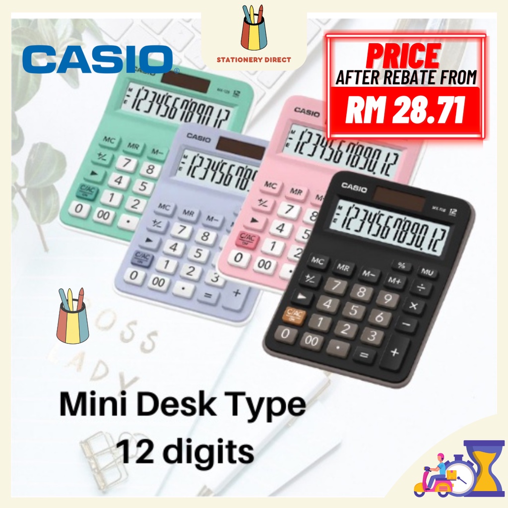 Casio MX-12B 12 Digit Calculator | Shopee Malaysia