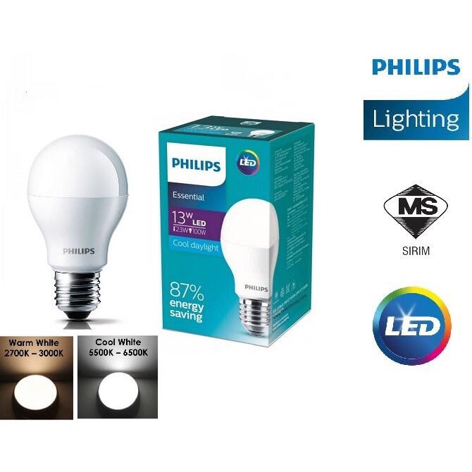 Philips 5w 7w 9w 11w 13w E27 Essential Gen2 Led Bulb Led Philips Ess 5w