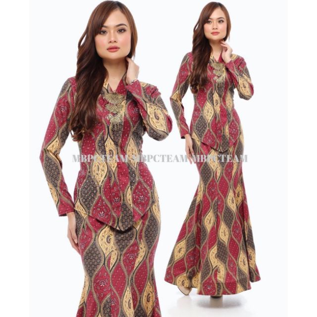  Kebaya  Moden  Batik Jawa Kain  Kembang Duyung  Raya Exclusive 