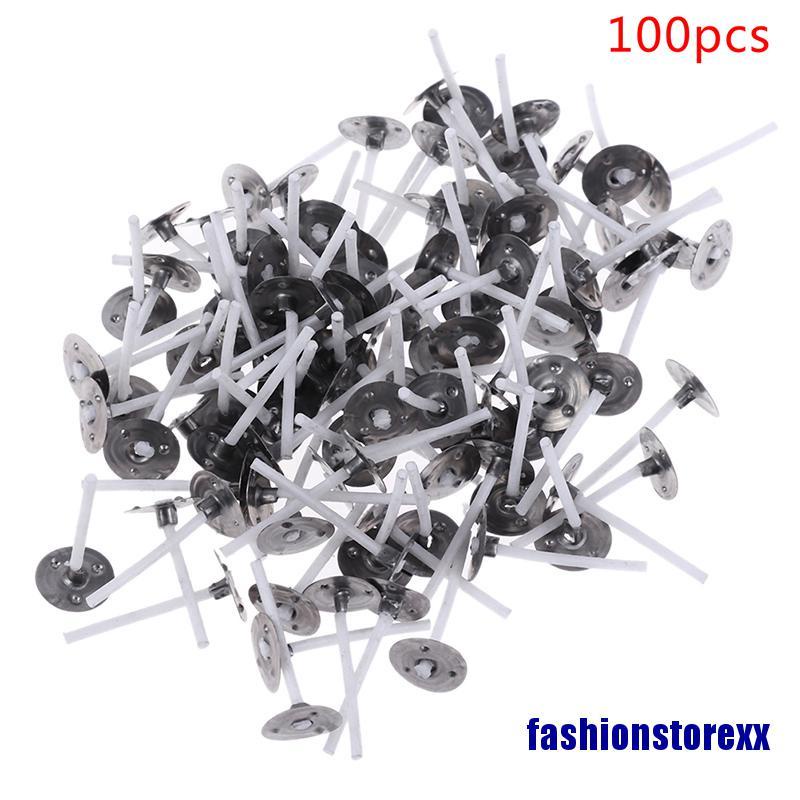 100Pcs Candles Mold Wick Tabs Eco-Friendly Candle Sustainer Making pure cotton