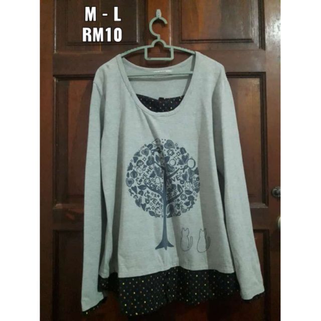  BAJU  BLOUSE  PRELOVED MURAH  SAIZ M TO L Shopee Malaysia 