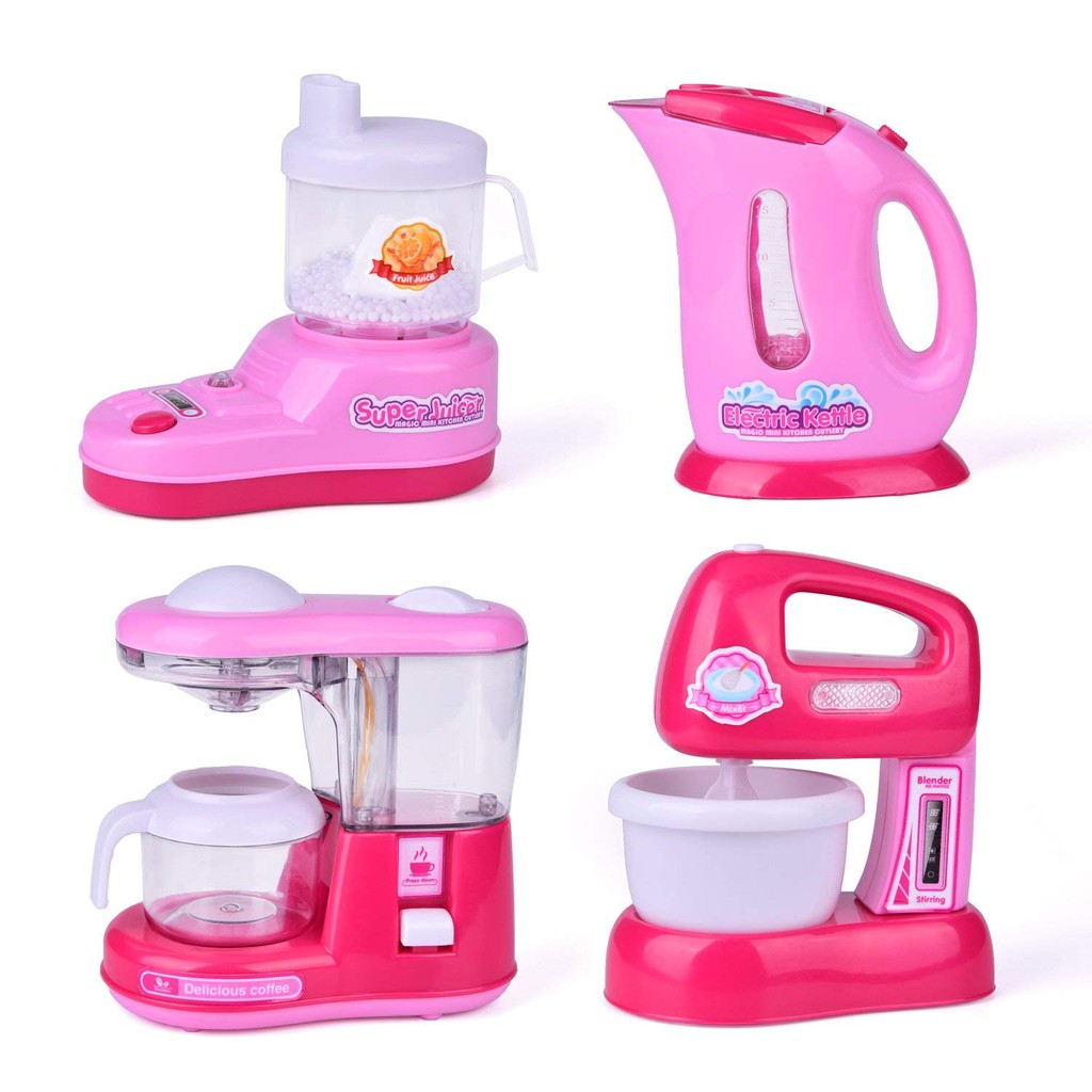 Assorted Kitchen Appliance Toys For Girls Coffee Maker Blender