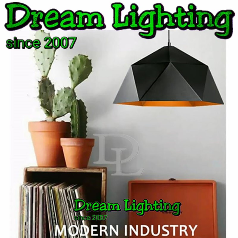 Dream Lighting / Pendant Light / Black / 3D decorative light / Modern Wave Loft Industrial / lampu siling Lampu Hiasan