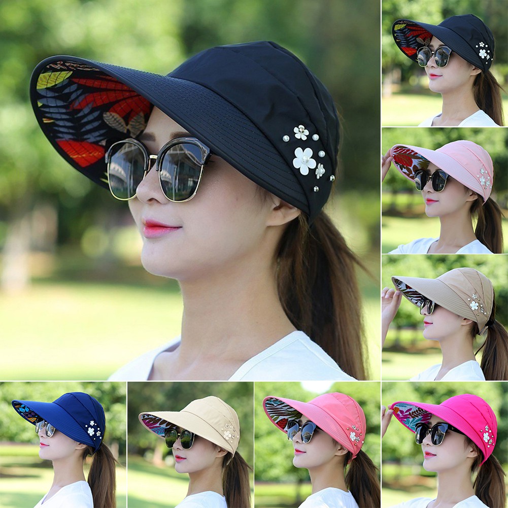 Women's Summer Casual All-match Going out Korean Style folded Sun Hat ...