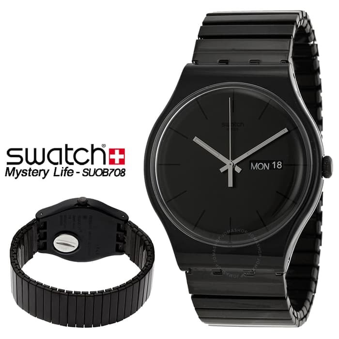 swatch mystery life black