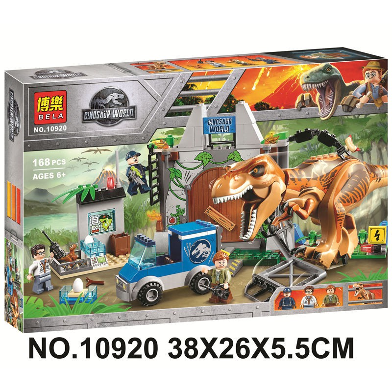  Lego  blok Jurassic World Park dinosaur campuran 