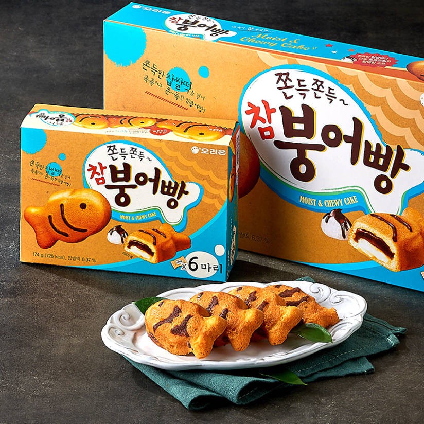 Orion Fish Shaped Moist Chewy Cake 오리온 참붕어빵 174g 232g 348g Shopee Malaysia