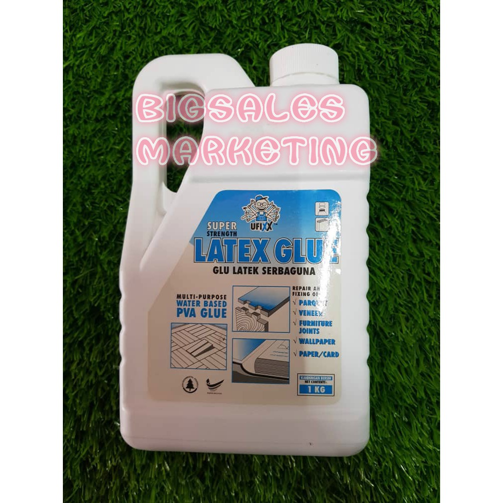 1 KG UFIXX Super Strength Latex Glue/Glu Latex Serbaguna ...