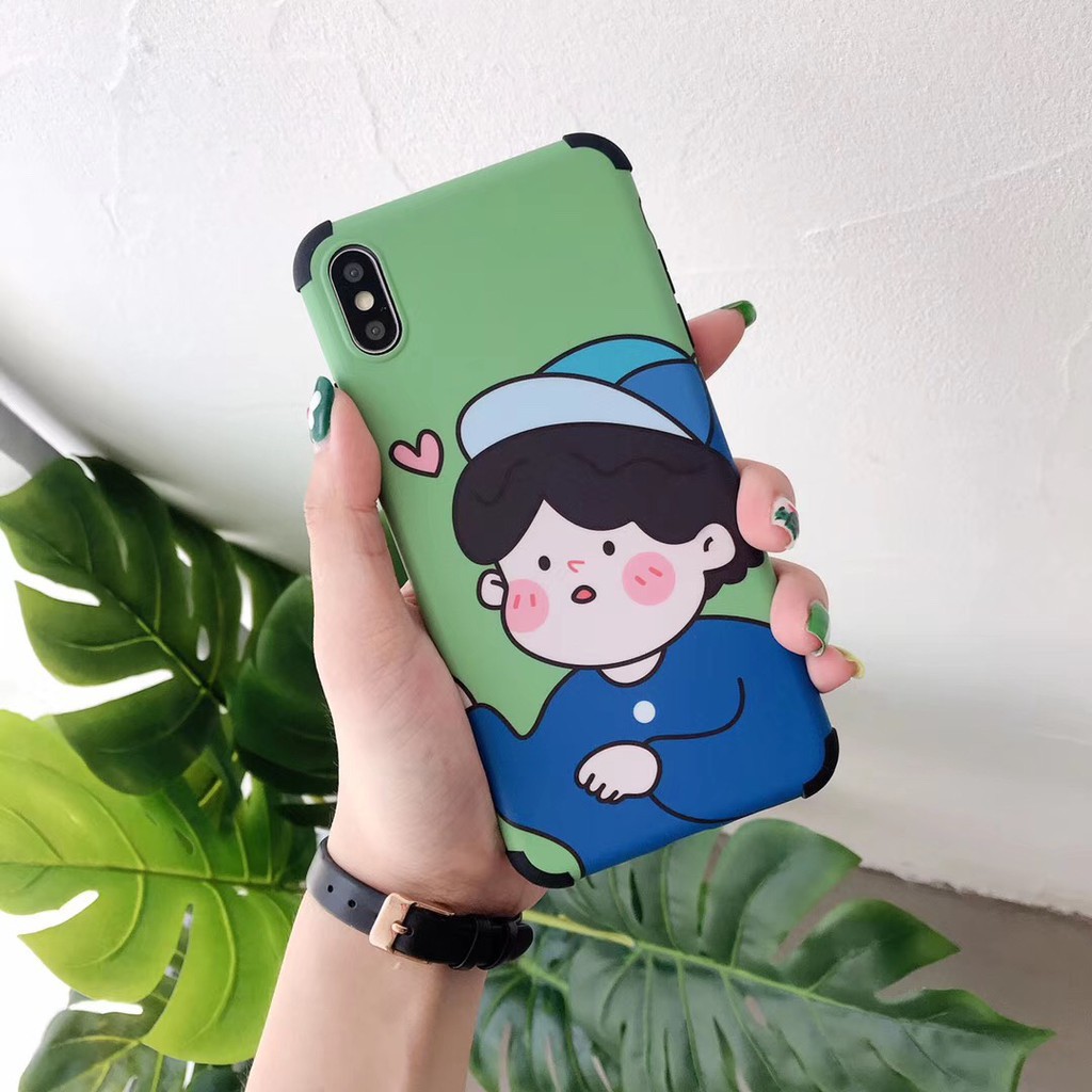 Case Gambar Kartun Laki Laki Dan Perempuan Aneka Warna Untuk IPhone