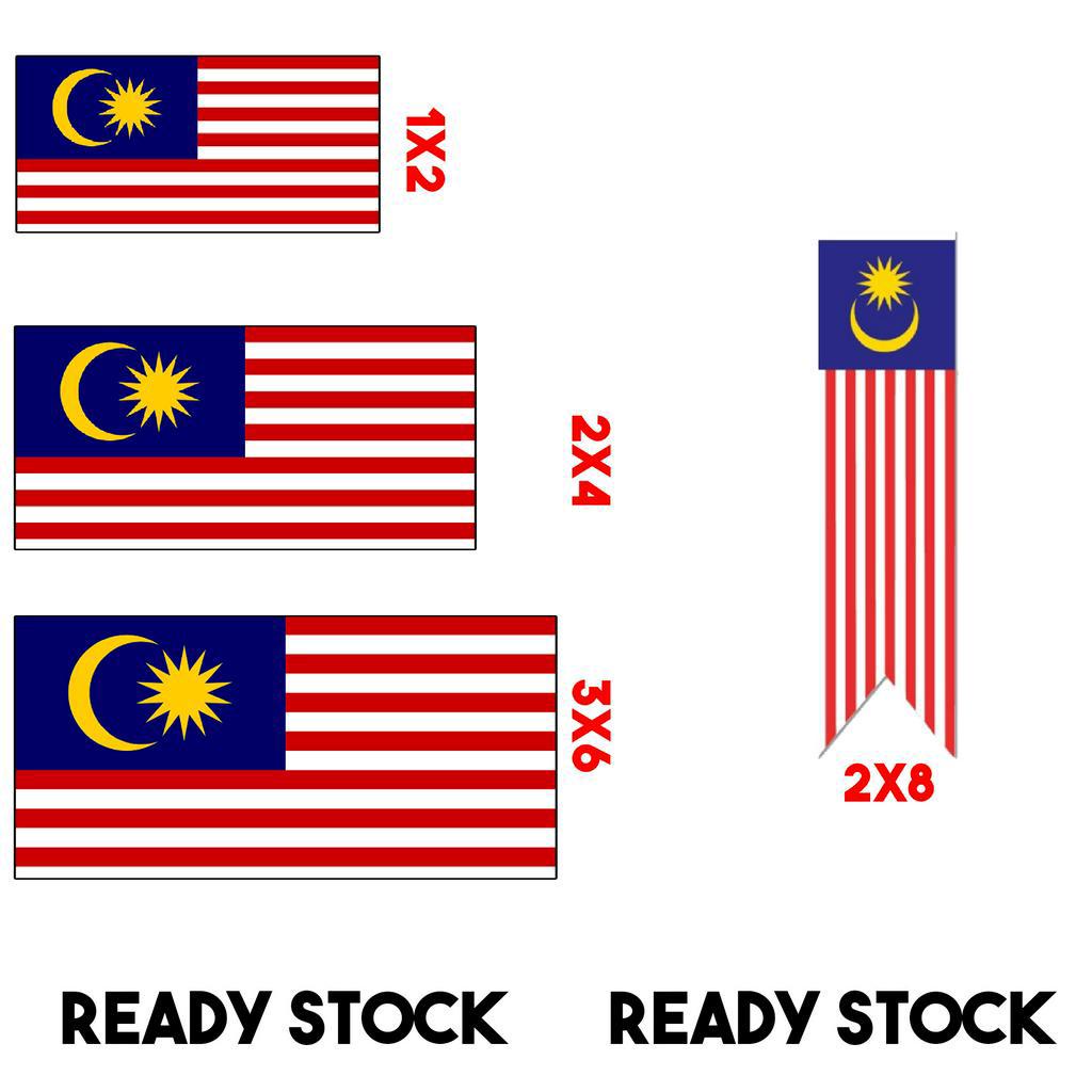 Bendera Malaysia/Malaysia Flag/ Jalur Gemilang Size 2x4 | Shopee Malaysia