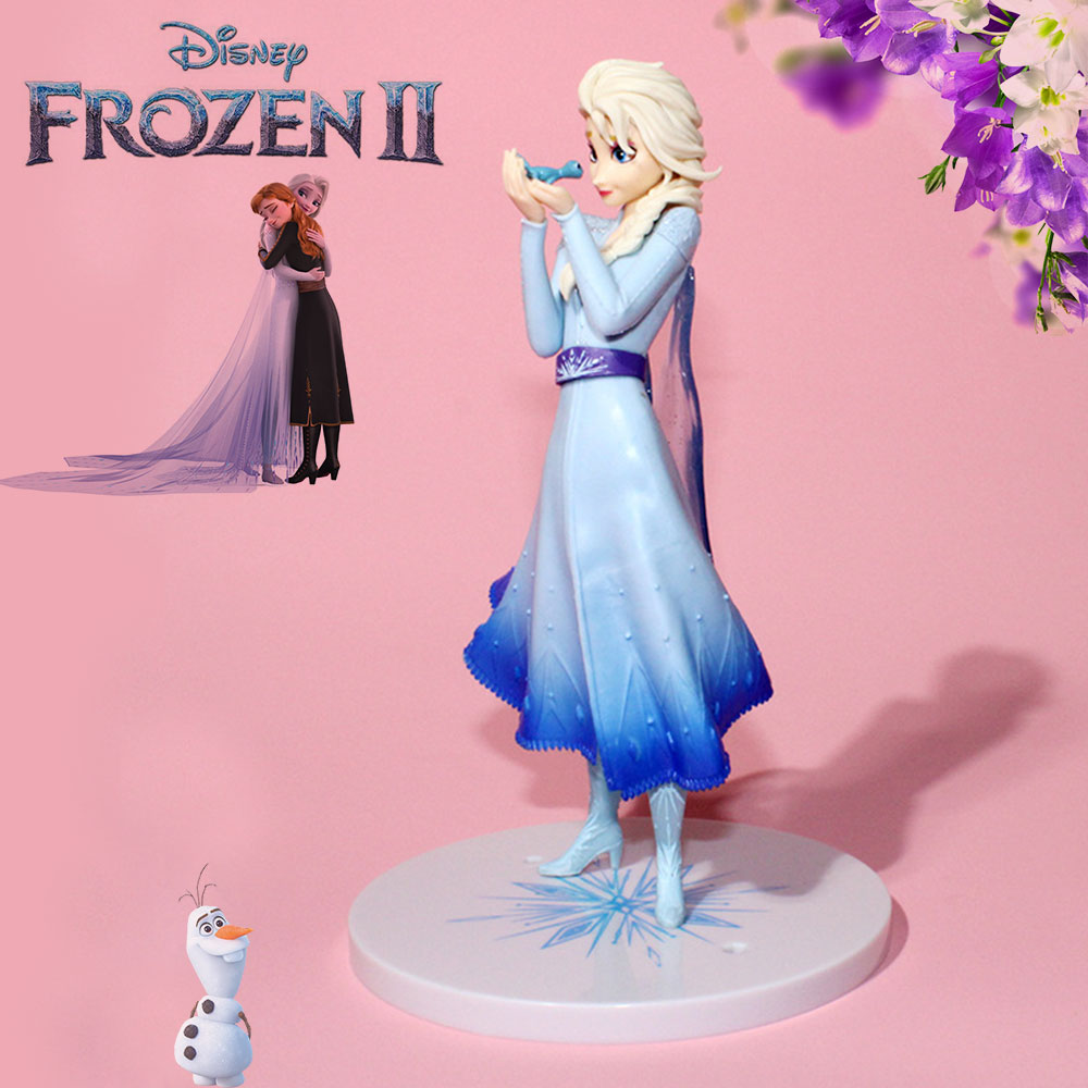 Larger Size 19cm Disney Frozen Princess Elsa Salamanders Figures Model ...