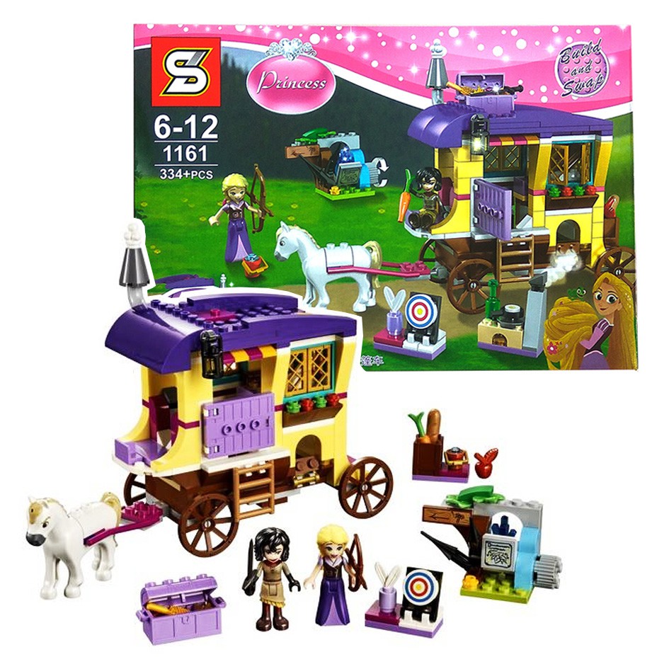 lego rapunzel caravan