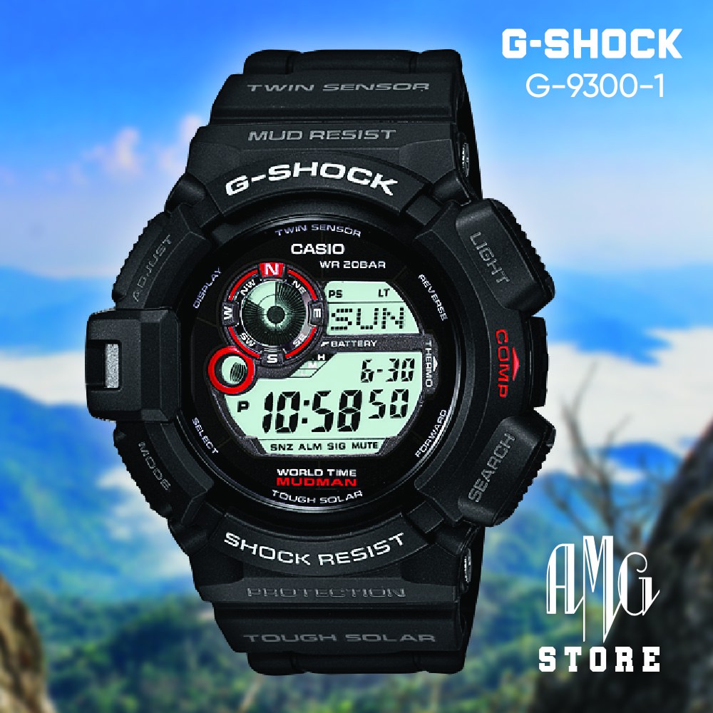 Casio G Shock G 9300 1 Men S Watch Mudman Redeye Shopee Malaysia