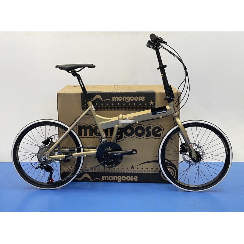 mongoose folding bike 27 speed