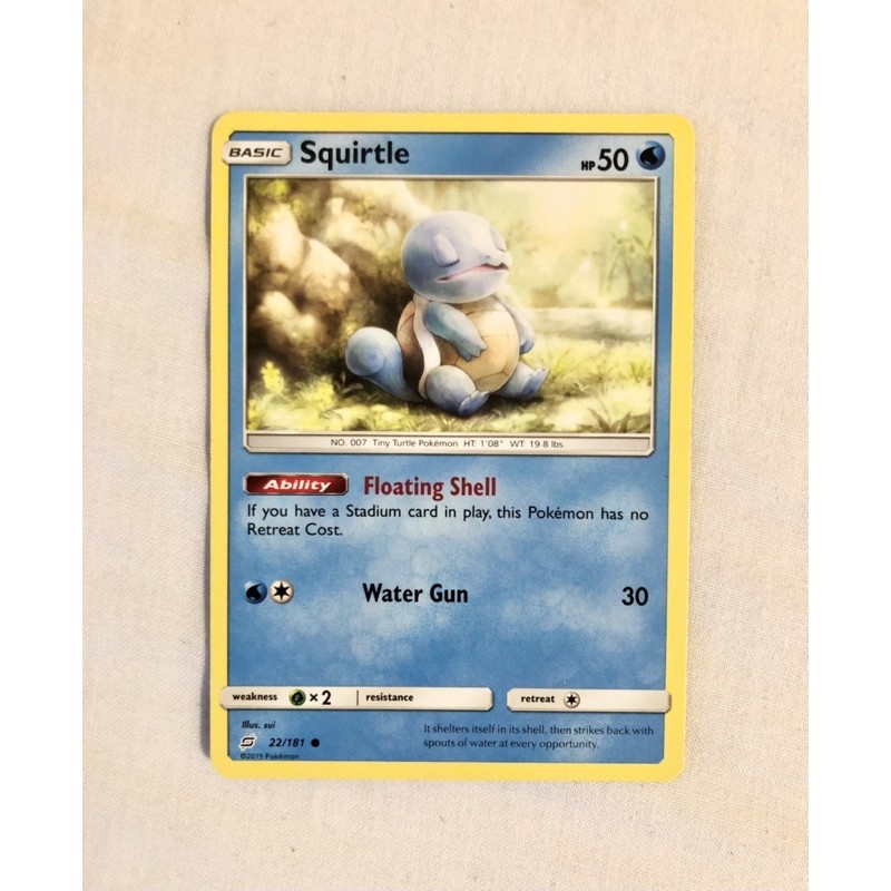 squirtle pokemon card