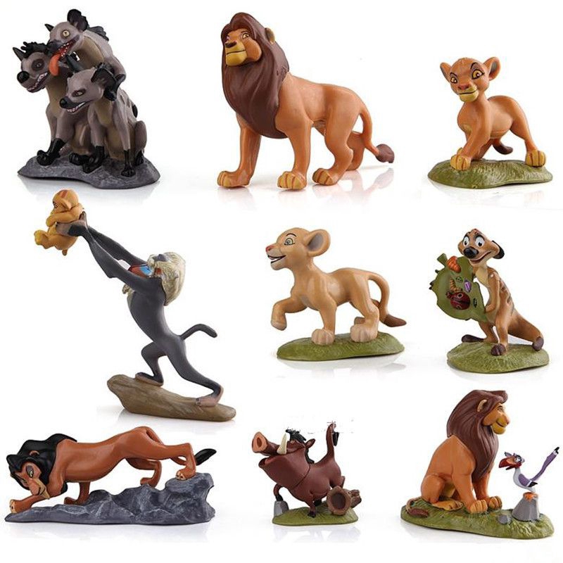 9pc Set The Lion King Cake Topper Action Figures Movie Toy Set Simba Doll Gift Shopee Malaysia