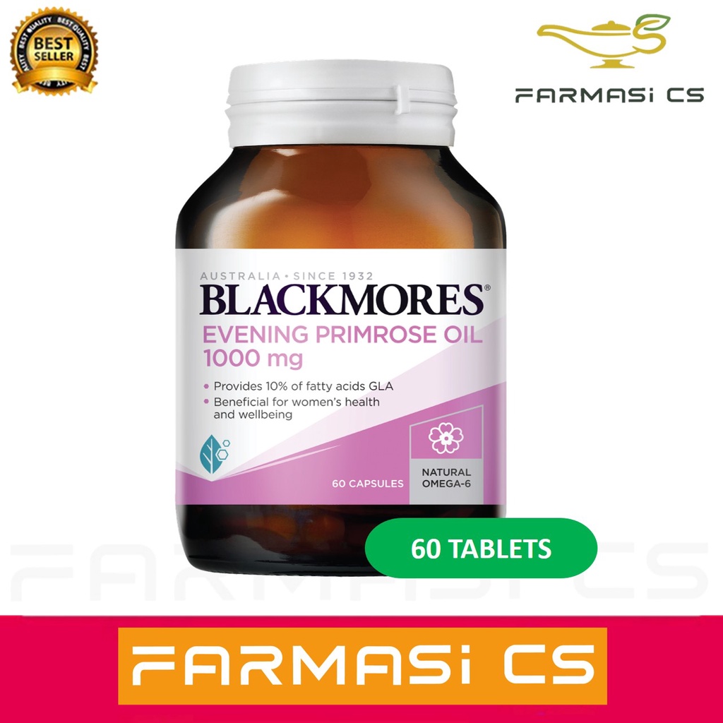 BLACKMORES Evening Primrose Oil EPO 1000mg 60 Capsules EXP09/2024