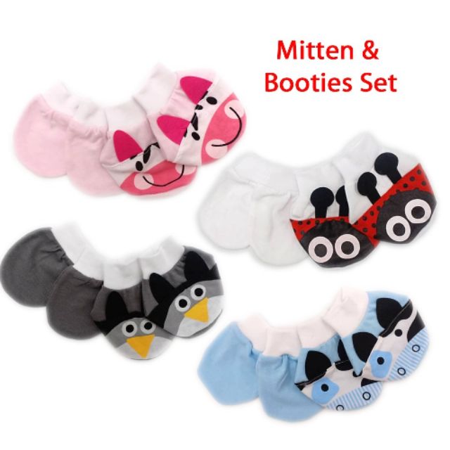 Daniel STORE Ready Stock Malaysia Baby 3D Mitten & Booties Newborn Hand