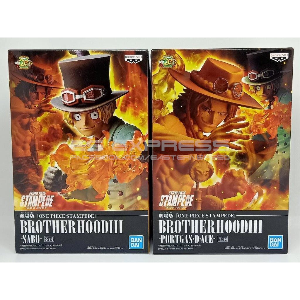 Banpresto One Piece Movie Stampede Brotherhood Iii Portgas D Ace Sabo Set Shopee Malaysia