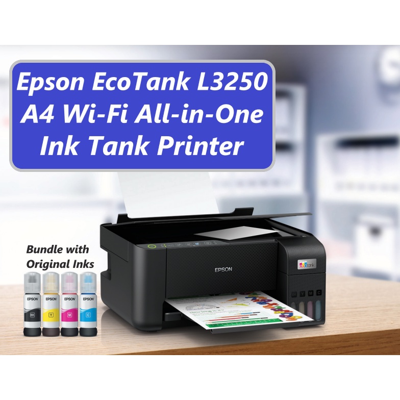 Original Epson Ecotank L3250 A4 Wi Fi All In One In Tank Printer Replacement Model Of L3150 5235
