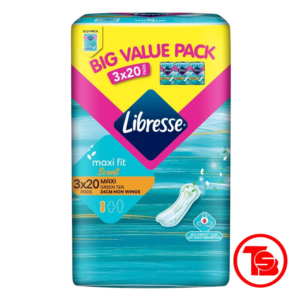 Libresse Maxi With Green Tea Non Wing 24cm 3 X 20 S