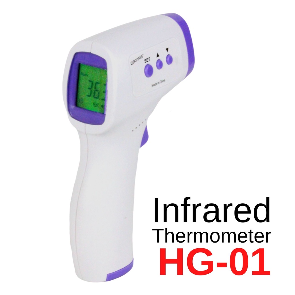 Digital Infrared Thermometer Non-Contact Laser Forehead Thermometer For Adult and Baby Cek Suhu Badan Demam ( HG-01 )