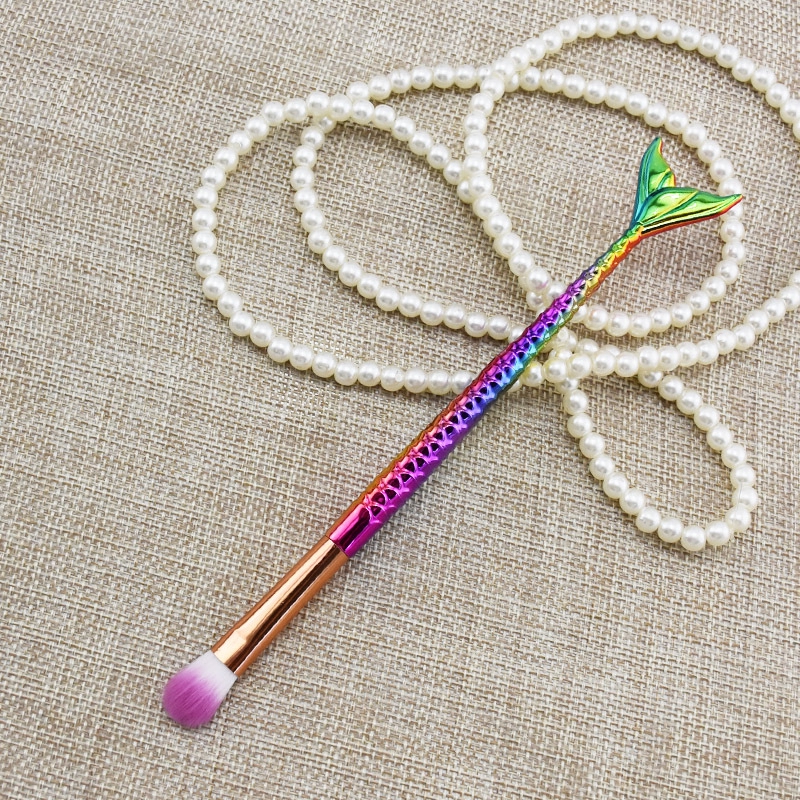 DIY Repair Berus Mekap Mermaid Brush Fishtail Shaped 1 pcs Soft Eyeshadow Eye Makeup Make up Tool,Berus Murah m - Image 3