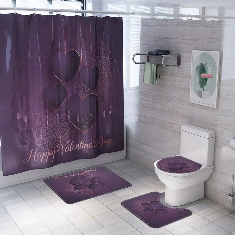 bathroom toilet mat sets