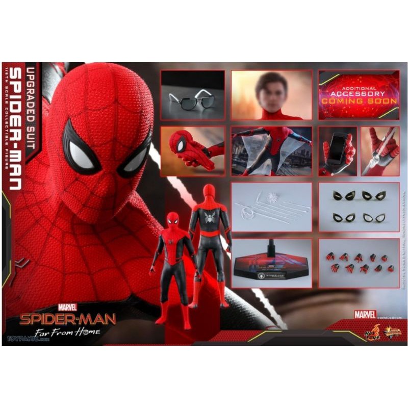 Far From Home" Spiderman Upgrade Battlesuit Toy Hot Toys MMS542 1/6 "Spider-Man