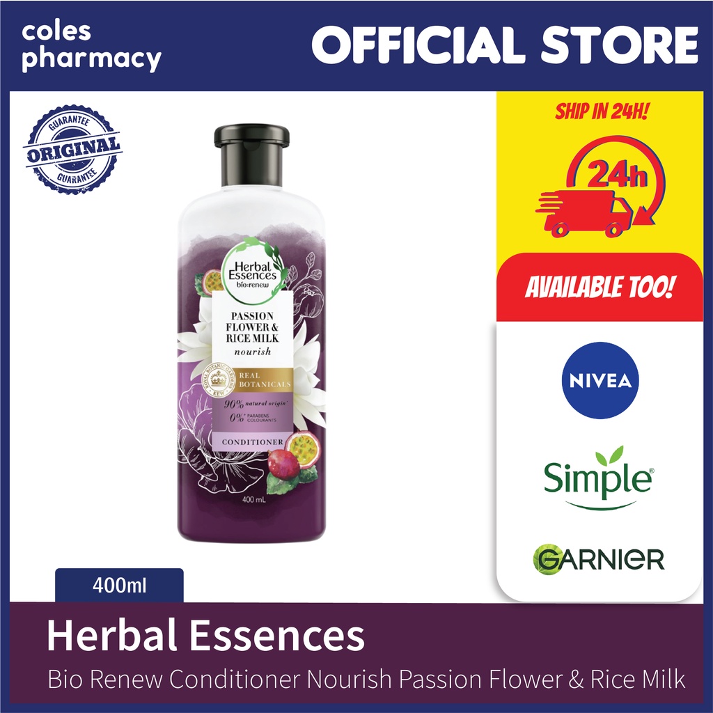 Herbal Essences Bio:Renew Conditioner Nourish Passion Flower & Rice ...