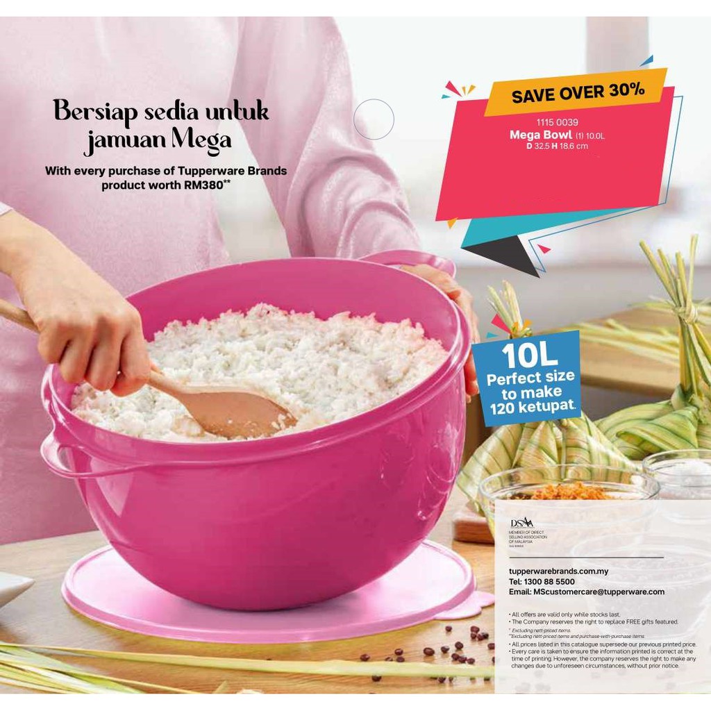 Tupperware Mega Bowl 10L | Shopee Malaysia