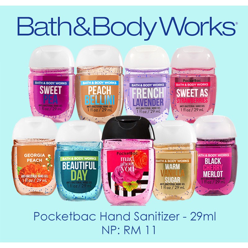 hand sanitizer bath and body works