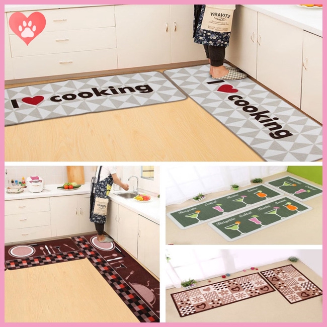 Floor Mat Simple Printing Kitchen Carpet House Doormat Anti Slip