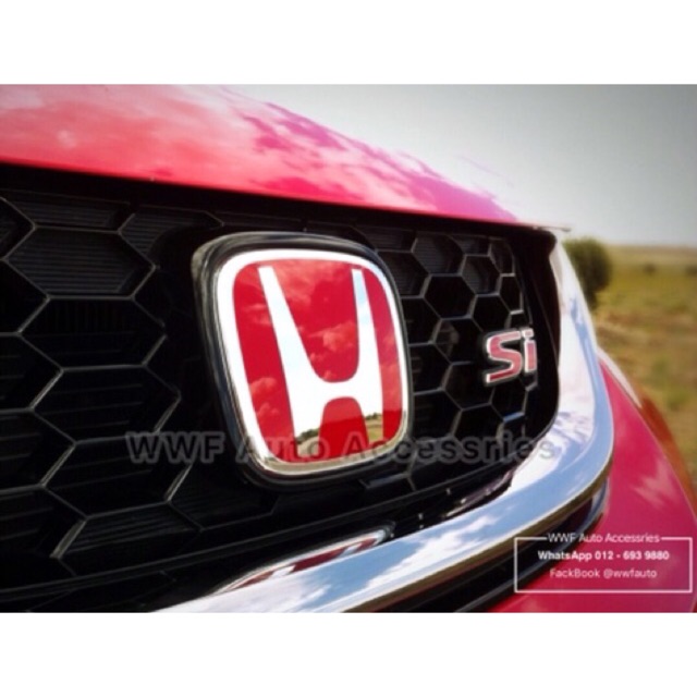 Honda Jazz City Hrv Civic Type R Red H Logo Emblem